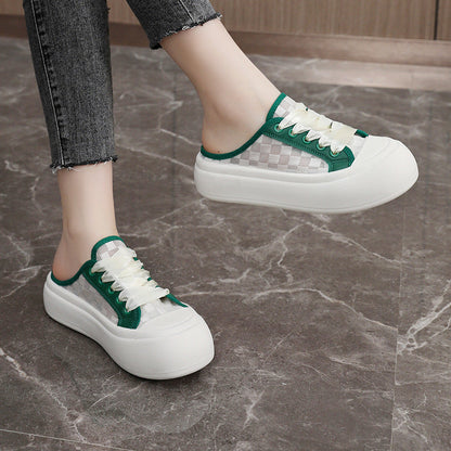 Damen Sneaker Slip-On Transparent Bequem Modern