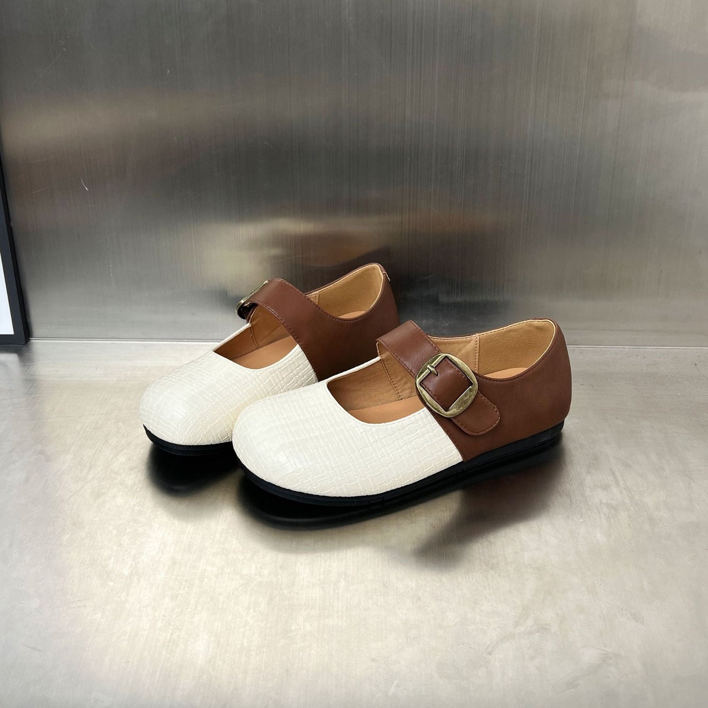 Damen Ballerinas Elegante Riemen Schuhe Frauen