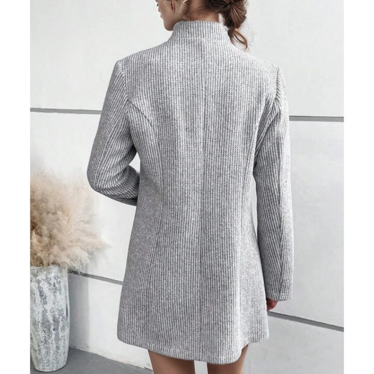 Damen Blazer Elegant Strukturieren Business Chic