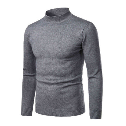 Herren Rollkragenpullover Hochwertig Strick Fein Textur