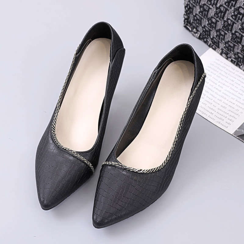 Damen Ballerinas Elegante Schuhe mit Wellenrand