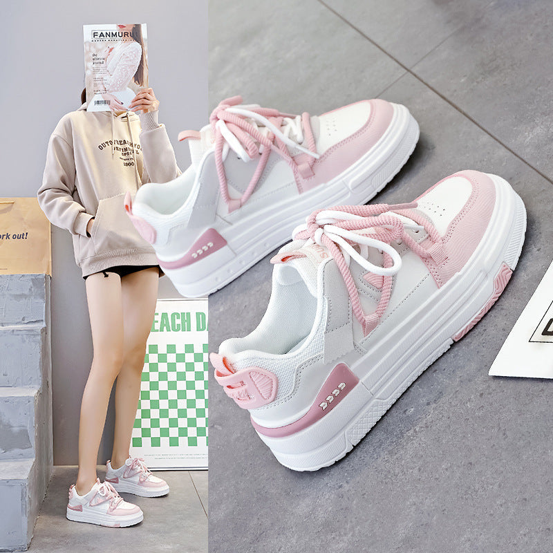 Damen Sneaker Modisch Atmungsaktiv Mit Schnürsystem - BerlinGlamour