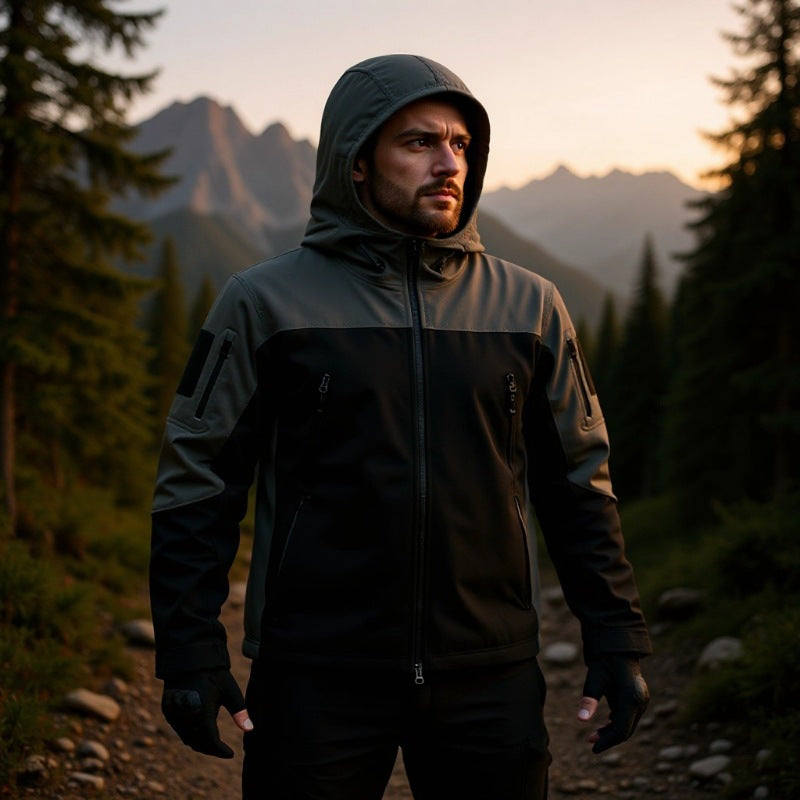 Herren Softshelljacke Funktional Wasserabweisend