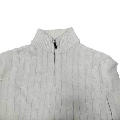 Herren Strickpullover Eleganter Zopfmuster Mit Reißverschluss