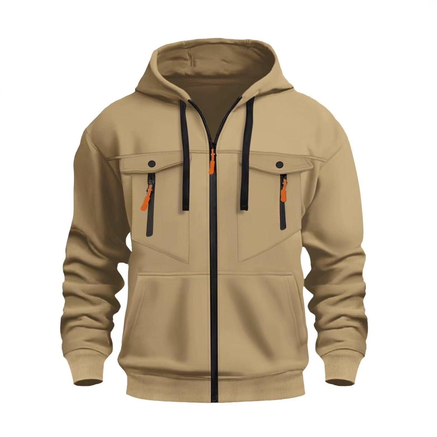 Herren Outdoorjacke Wasserdicht mit Reißverschlusstaschen