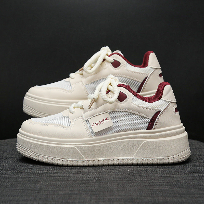 Damen Sneaker Plattform Schuhe atmungsaktiv Trendig