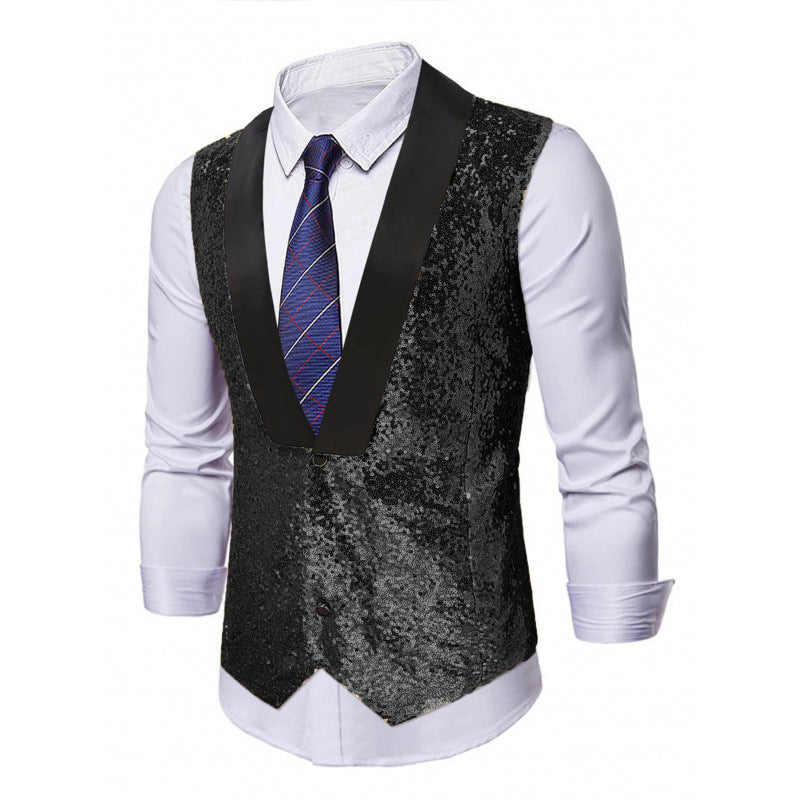 Herren Weste Glitzer Abendmode Berlin Stil