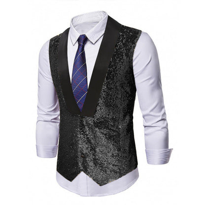 Herren Weste Glitzer Abendmode Berlin Stil