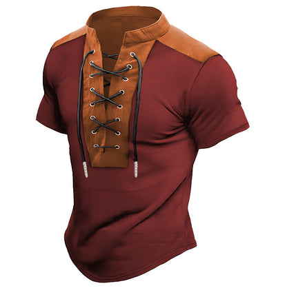 Herren T-Shirt Kurzarm Freizeit Oberteil Modern