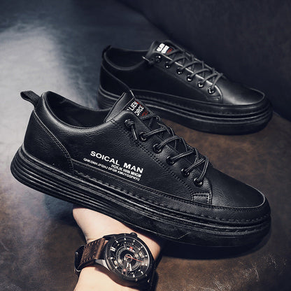 Herren Ledersneaker Lässig Weich Modern Design