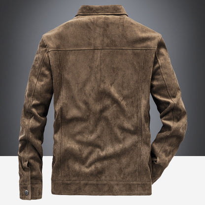 Lederjacke Herren Modern Wildleder Freizeitstyle