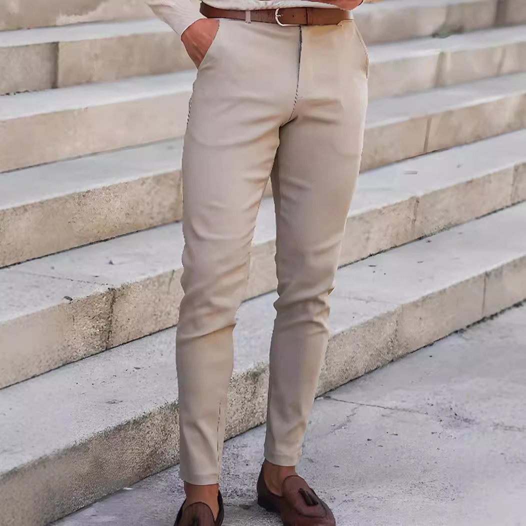 Herren Slim Fit Hose Stretch Modern Elegant - BerlinGlamour