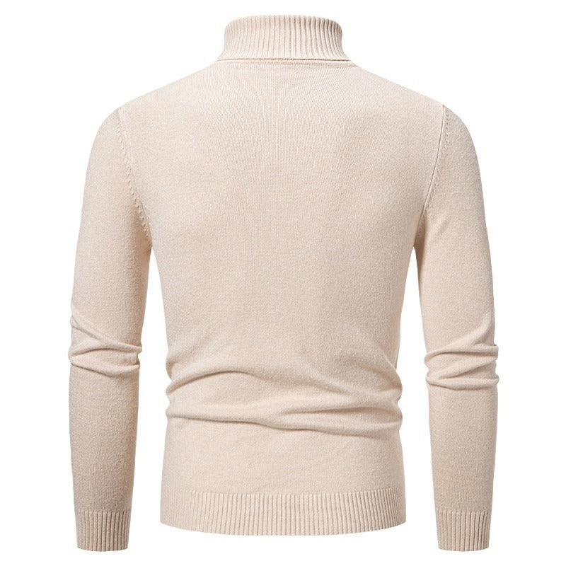Herren Turtleneck Pullover Strukturiert Modern