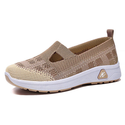Damen Sneaker Leicht Atmungsaktiv Slip-On bequem