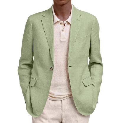 Herren Leinenjacke Elegant Sommer Modern
