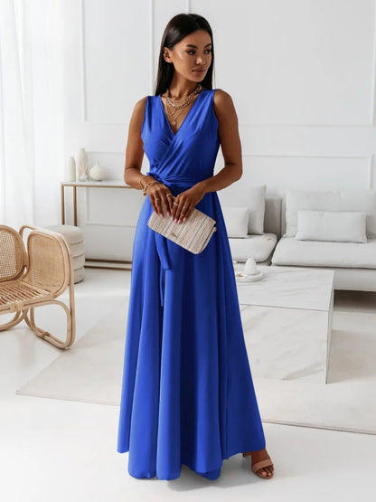 Elegantes Minikleid Damen Wickelkleid V-Ausschnitt