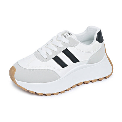Damen Sneaker Plateau Sportlich Atmungsaktiv Mesh