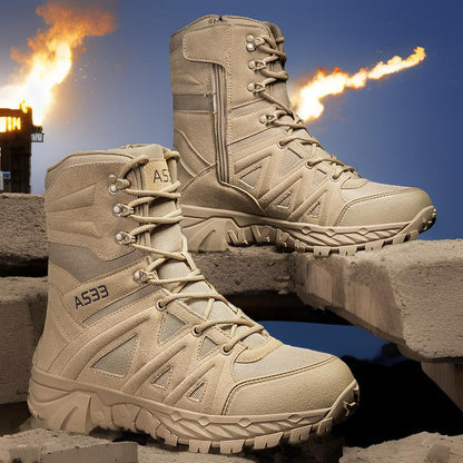 Herren Tactical Stiefel Rutschfest Knöchelstiefel Outdoor
