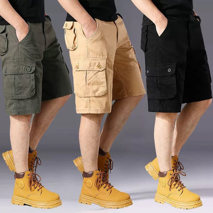 Herren Cargo Shorts Praktisch Vielfach Taschen Verstellbar