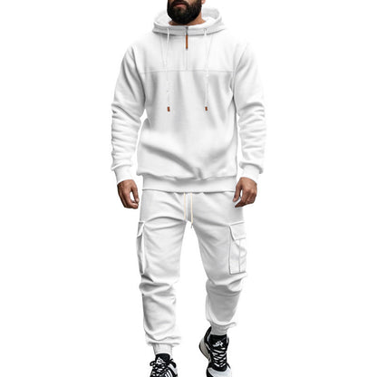 Herren Sportswear Hoodie Cargo Hosen Set Sportlich