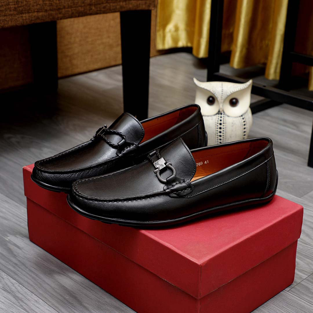 Herren Mokassins Leder Braun Elegant - BerlinGlamour