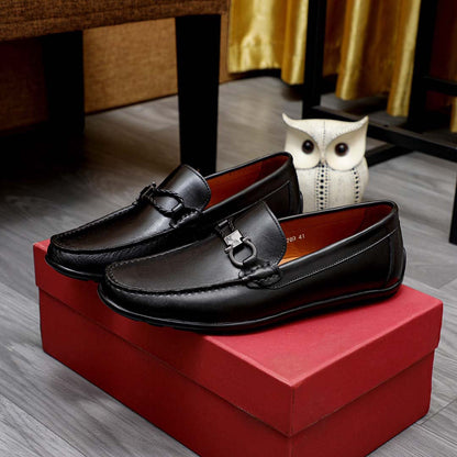 Herren Mokassins Leder Braun Elegant - BerlinGlamour