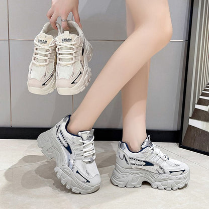 Damen SneakerChunky Sportlich Rutschfest Atmungsaktiv
