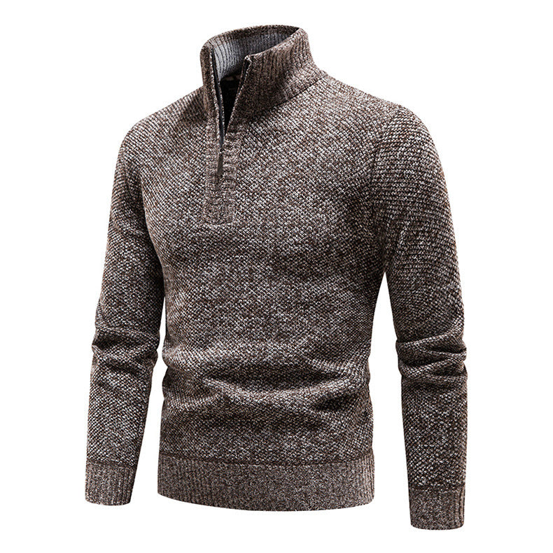 Herren Pullover Stehkragen Hochwertig Baumwolle Modern