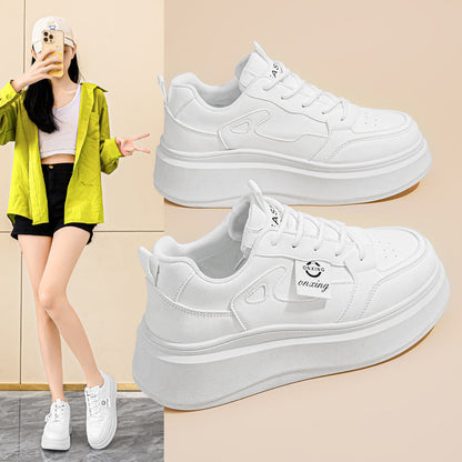 Damen Sneaker Hochflächige Sohle Bequem Sportlich - BerlinGlamour