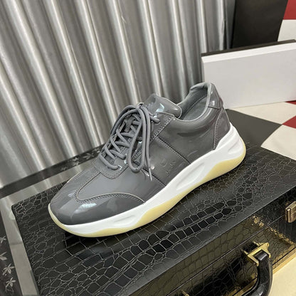 Damen Sneaker Elegante Glänzend Dämpfung Laufsohle