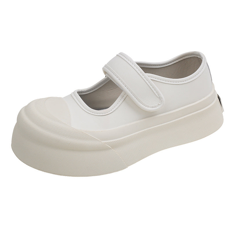 Damen Sneaker Komfortabel Slip-On Weite Passform Klettverschluss