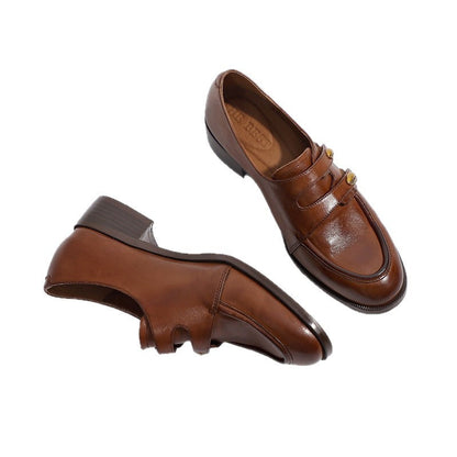 Damen Mokassins Elegante Schuhe mit Riemchen Gold