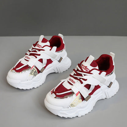 Damen Sneaker Chunky atmungsaktiv Komfort Sportschuhe