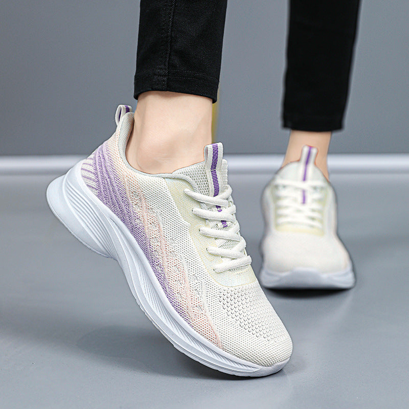 Damen Laufschuhe atmungsaktiv Flexibel Komfort Schwarz