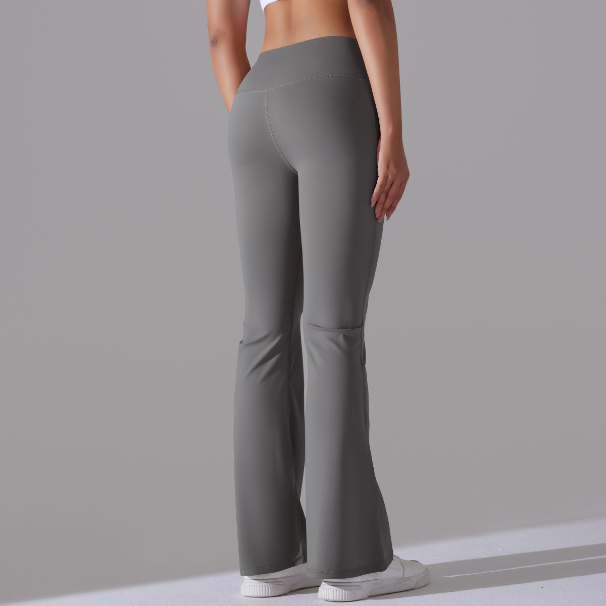 Fitnesshose Damengröße mit Hochem Bund Formende Leggings