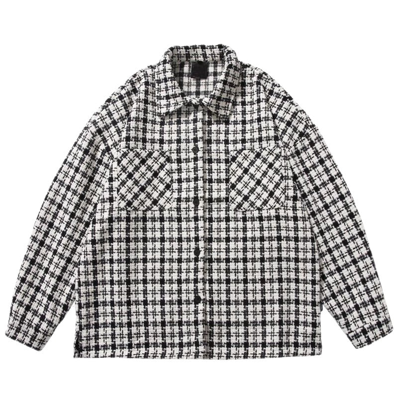 Herren Überhemdjacke Karo Modern Mit Taschen