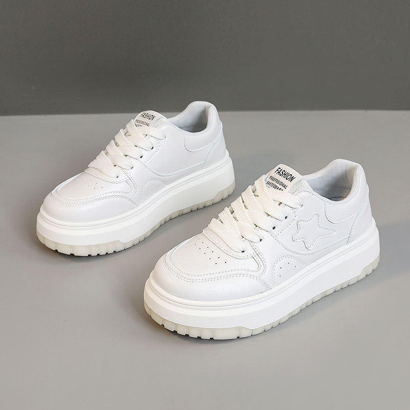 Damen Sneaker Hochplateau Atmungsaktiv Sportlich