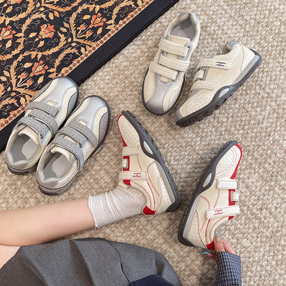 Damen Sneaker Sportlich Komfortabel mit Klettverschluss