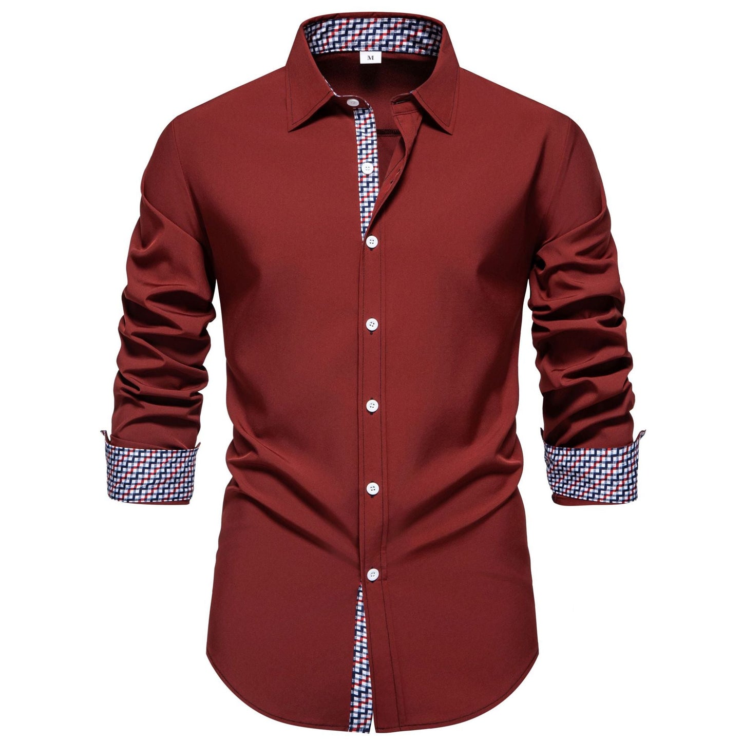 Herren Langarmhemd Modern Slim Fit Elegant