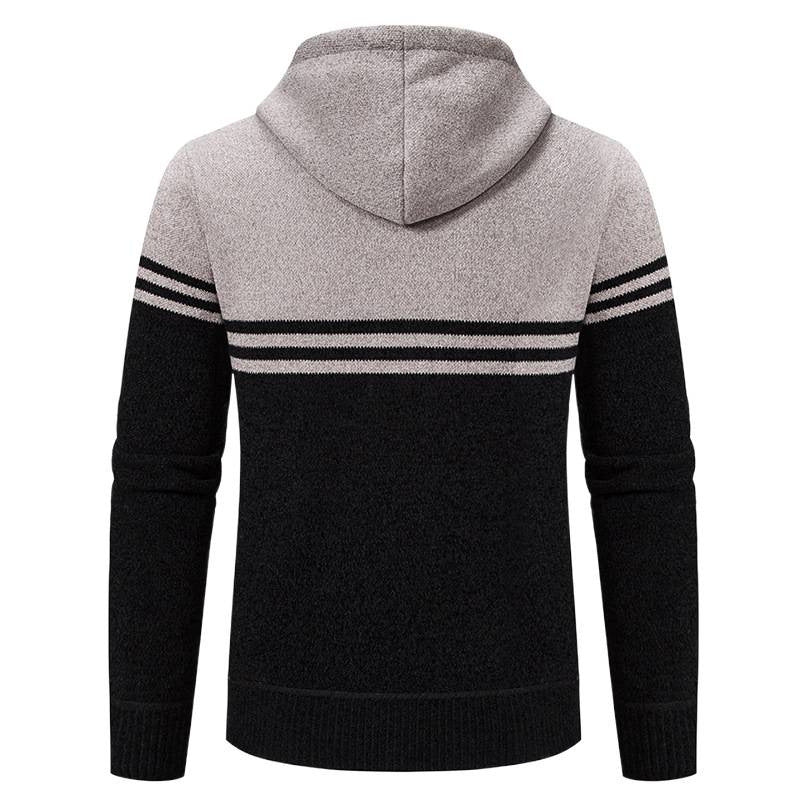 Herren Kapuzenjacke Modern mit Struktur Optik