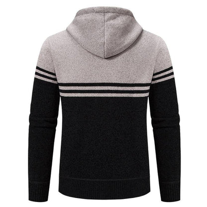 Herren Kapuzenjacke Modern mit Struktur Optik