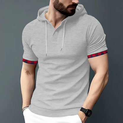 Herren Hoodie Kurzarm Sportlich Trendig