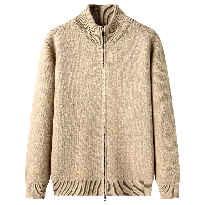 Herren Strickjacke Moderner Kragen Hochwertig