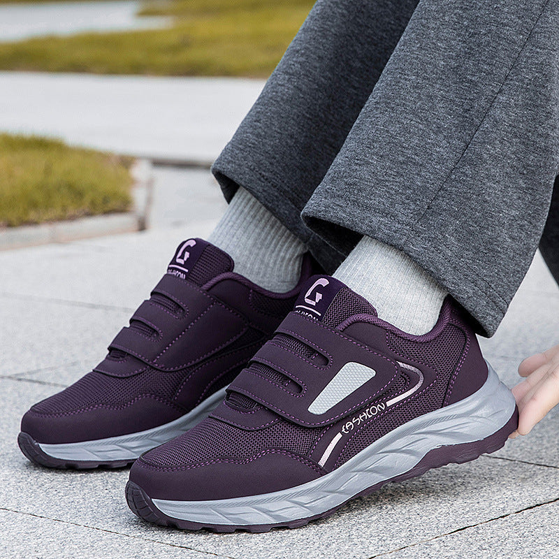 Damen Sneaker Sportlich Laufschuhe mit Klettverschluss - BerlinGlamour