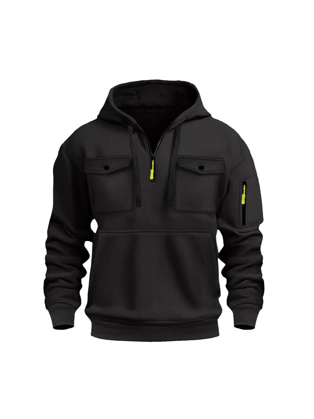 Funktionspullover Herren Warm mit Taschen Outdoor