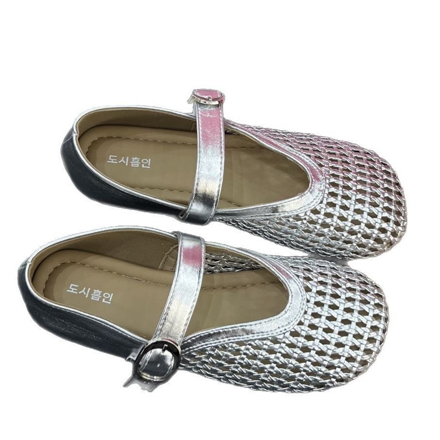 Damen Pumps Riemchen Netzdesign Elegante Schuhe