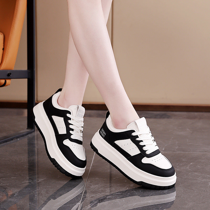 Damen Sneaker Bequem Dicke Sohle Sportlich