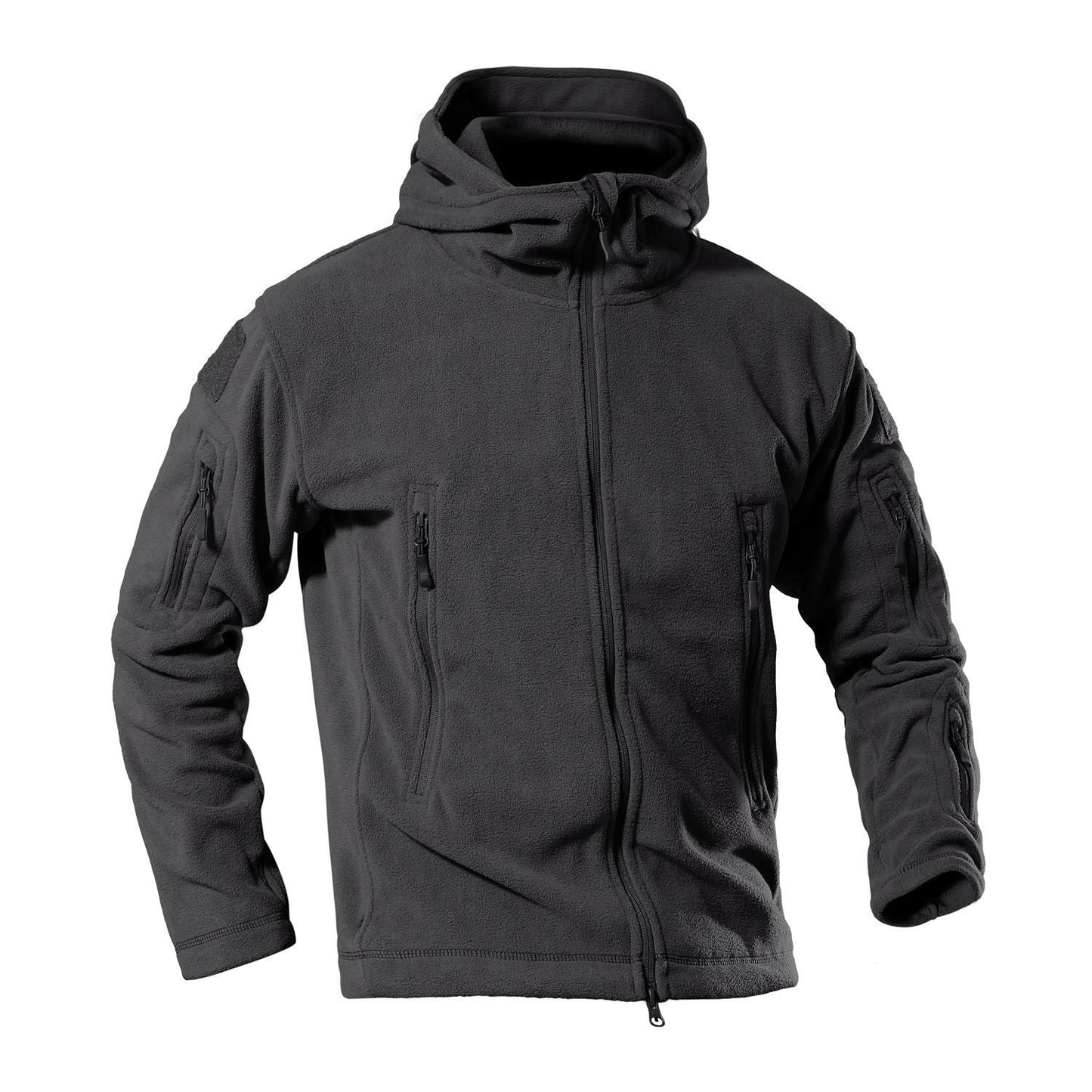 Herren Fleecejacke Warm Reißverschlusstaschen Outdoor