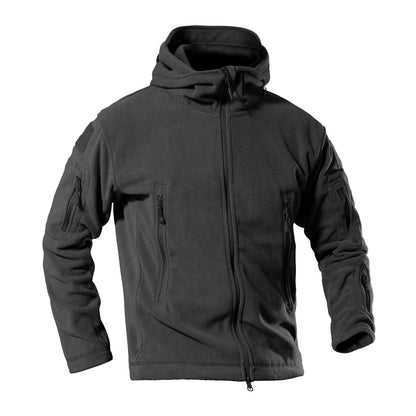 Herren Fleecejacke Warm Reißverschlusstaschen Outdoor
