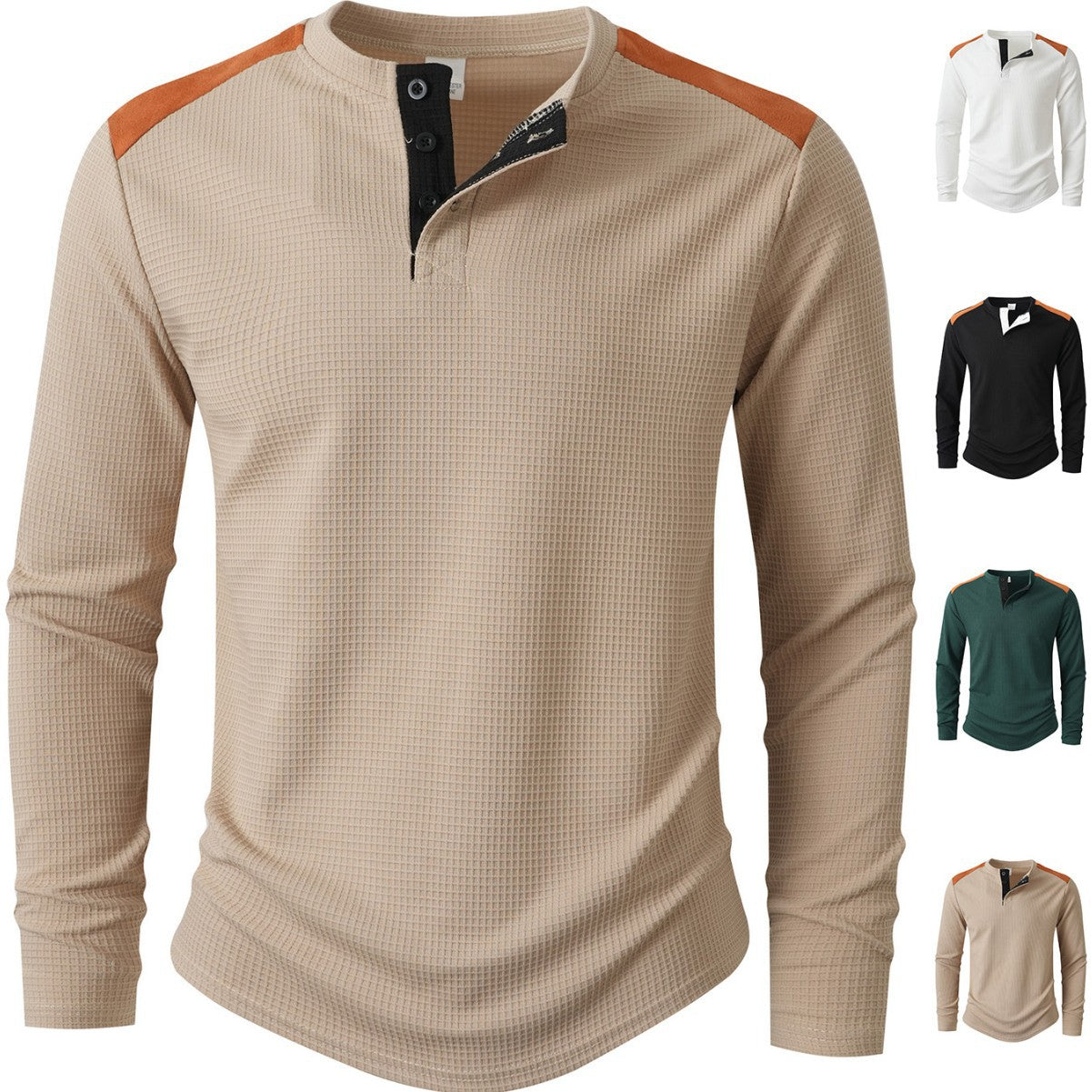 Männer Langarmshirt Strukturdesign Modern Berlin Style - BerlinGlamour